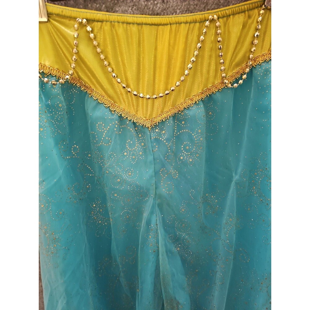 90s Disney Jasmine Children’s Princess Costume Wig, Shoes, Jewelry Large 10/12 - Picture 6 of 14